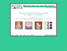 Tablet Screenshot of perrystreetcakes.com